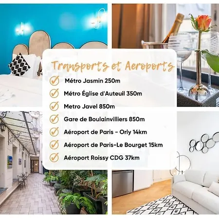 Le Deneuve - Passy Tour Eiffel A Pied - 4 Personnes-logement Entierement Climatise * Parigi