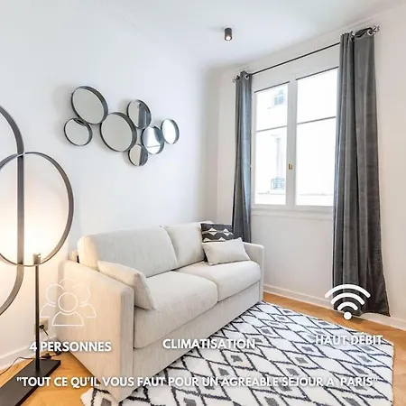 Appartamento Le Deneuve - Passy Tour Eiffel A Pied - 4 Personnes-logement Entierement Climatise Parigi